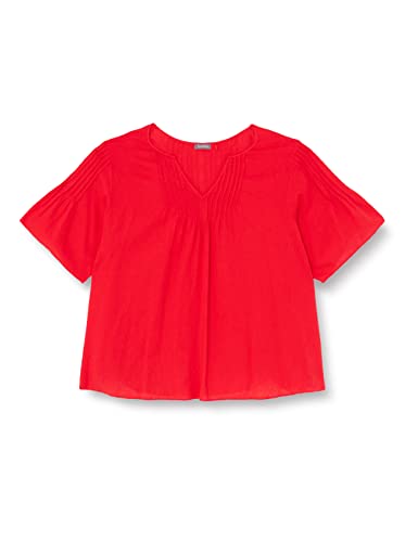 Samoon Damska 260049-21031 bluzka, Power Red, 44, czerwony (Power Red), 44