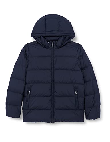 Geox Męski płaszcz M NETTUNO Down Coat, Sky Captain, 56