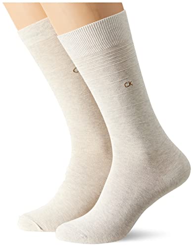 Calvin Klein Męskie skarpety Gradient Stripe Socks, beżowy melanż, rozmiar uniwersalny, Be?owy Melan?, jeden rozmiar