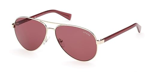 Guess Okulary Unisex Dorosły, Shiny Rose Gold, 58/12/140