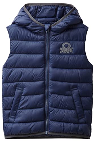 United Colors of Benetton Kurtka puchowa dla chłopców, Niebieski 252, 90