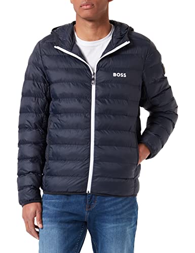 BOSS Męska kurtka pikowana J Thor z logo, granatowy, 4XL