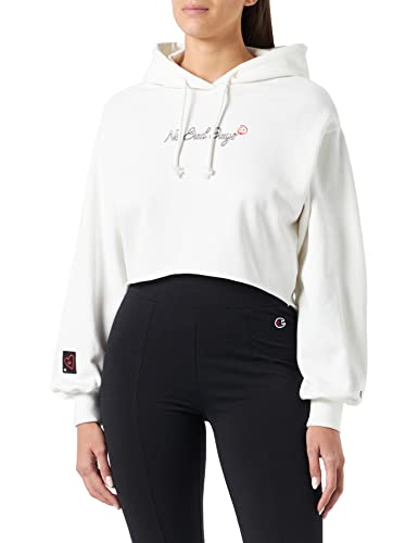 Champion Damska bluza Rochester 1919-Made with Love Oversize Crop z kapturem, Off-White (Way), XL, Off-white (Way), XL