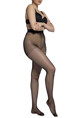Ulla Popken Rajstopy, 60 DEN Kobiety, Czarny (Schwarz 10), 58/60