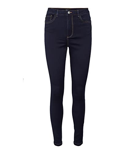 bestseller a/s damskie spodnie jeansowe, Ciemnoniebieski denim/szczegóły: niesprany, (XS) W / 30L