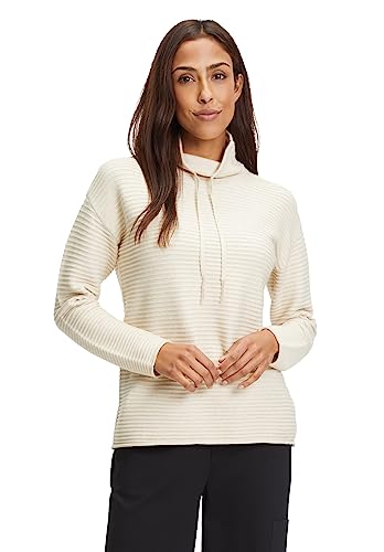 Betty Barclay Damski sweter z dzianiny ze strukturą, jasny beżowy melanż, 40