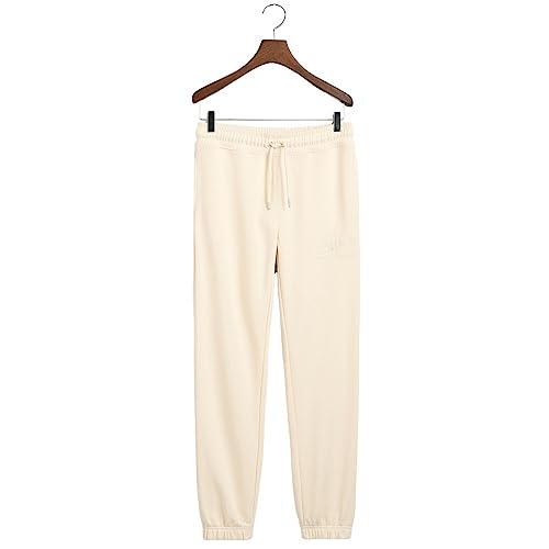 GANT REG Tonal Shield damskie spodnie dresowe, luźne, lniane, standardowe, len, L