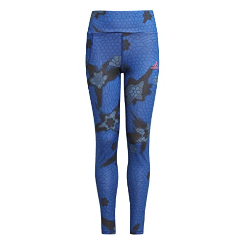 adidas Dziewczęce legginsy G Pwr Tight, niebieskie (Azurea/Acemar/Magpul), 8 par, niebieski (Azurea/Acemar/Magpul), 8 Lata