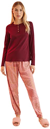 Women'secret Top T-Shirt Damski, Wino, L