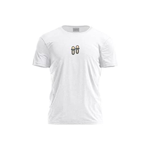 Bona Basics, Męski T-shirt z cyfrowym nadrukiem,% 100 bawełna, biały, na co dzień, męskie topy, rozmiar: M, biały, M