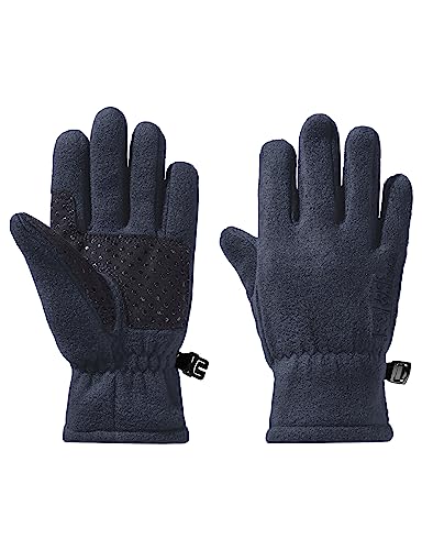 Jack Wolfskin Unisex dziecięce rękawiczki polarowe Glove K, Night Blue, 128, niebieski (Night Blue), 128