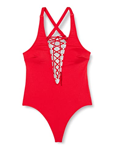 Dagi Damski kostium kąpielowy modny, trójkątny, jednoczęściowy, czerwony, 42