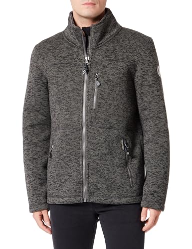 acalmar Philon męska kurtka polarowa, ciemnooliwkowy melanż, XL