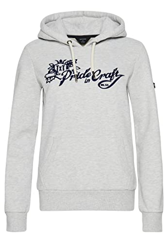 Superdry Vintage Pride In Craft Hood Damska bluza, Glacier Grey Marl, 38