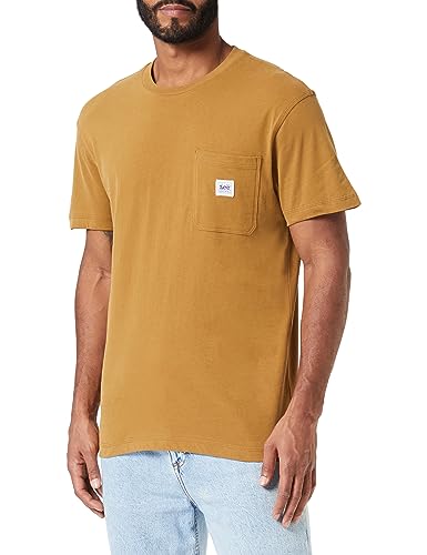 Lee Ww Pocket Tee T-shirt męski, brązowy, M