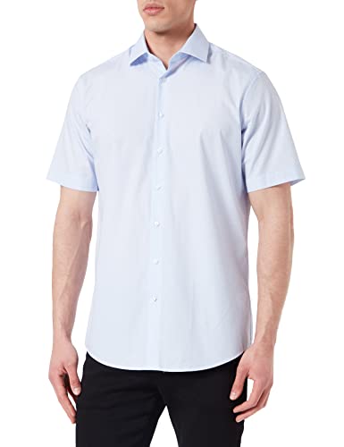 Seidensticker Męska koszula biznesowa, jasnoniebieski, 41