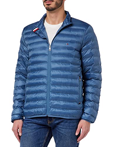 Tommy Hilfiger Męska kurtka z recyklingu, tkana, Blue Coast, L