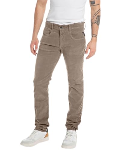 Replay spodnie męskie anbass, 104 Warm Grey, 30W / 32L