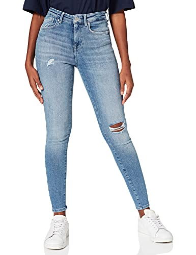 ONLY Dżinsy damskie typu skinny fit ONLPower Life Mid Push, niebieski (medium blue denim), (L) W / 32L