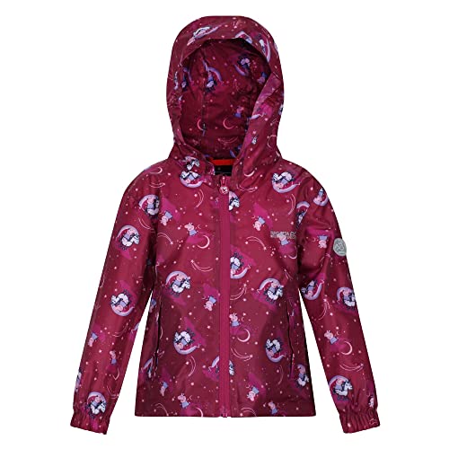 Regatta Unisex dziecięca kurtka Peppa Pack It, Raspradiance, 4 Lata
