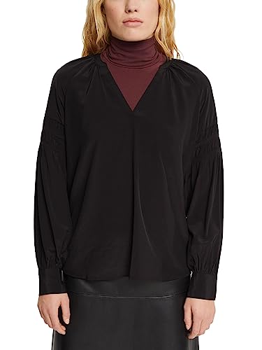 ESPRIT Damska bluzka 112EE1F315, 001/BLACK, XL