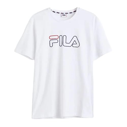 FILA Męski T-shirt SOFADE, jasny biały, L, Bright White, L