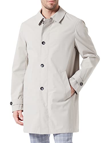 bugatti Męski płaszcz 333500-39031, jasnoszary-210, standardowy, jasnoszary-210