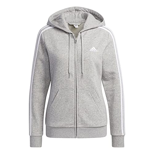 adidas Damska bluza z kapturem, wielokolorowy (Brgrin/biały), XXS