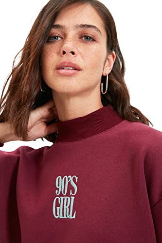 Trendyol Damska bluza TWOAW21SW0019, śliwka, XS, Śliwka