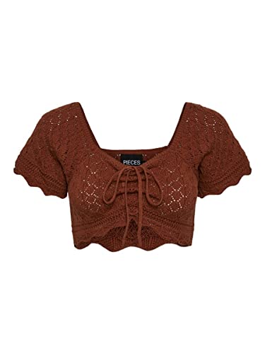 PIECES Damski top z dzianiny PCBLUMA, Coconut Shell, L