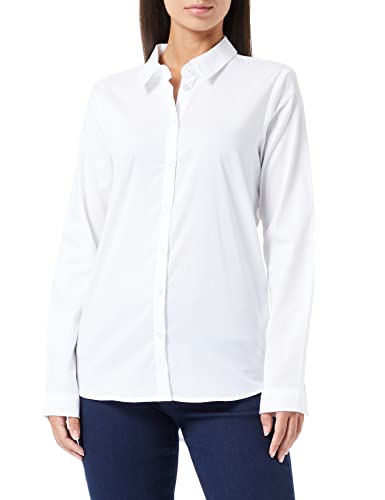 KAFFE damska koszula z długim rękawem regularna Fit Classic Collar Button Down, optyczna biała, 40