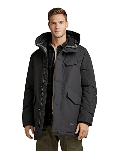 G-STAR RAW Vodan Pdd HDD męska kurtka parka, Czarny (dk czarny A281-6484), L