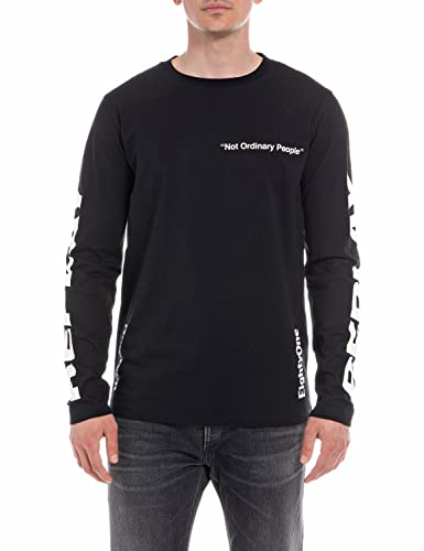 Replay T-shirt męski, Black 098, L