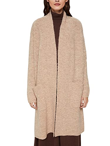 ESPRIT Damski kardigan 101ee1i323, 254/khaki beżowy 5, L