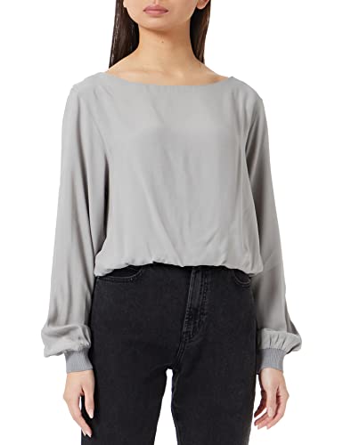 Sisley Damska bluza 5B5FLQ023, szara, 34G, L