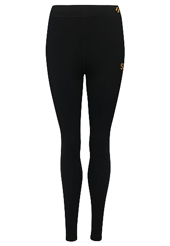 Superdry Code Core Sport Legging Damska bluza, Czarny/Metallic Gold, 42