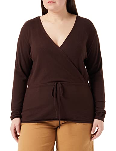 ICHI Spodnie damskie IHKAVA PA4, 1909151/Coffee Bean melanż, XL