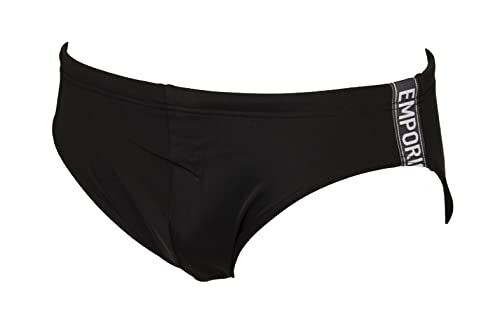 Emporio Armani Swimwear Emporio Armani Denim Tape Swim Briefs, czarne, 48, czarny, 48