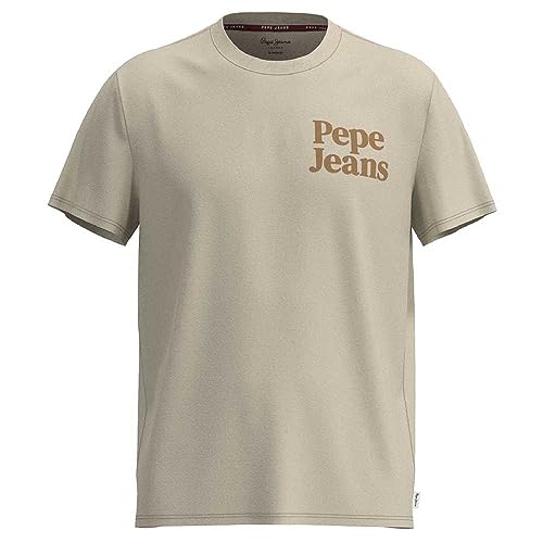 Pepe Jeans Koszulka męska Kody, Brązowy (piaskowy), XXL