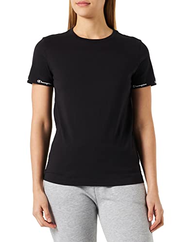 Champion Damska koszulka Legacy American Classics klejone logo rękaw S/S, czarna, L