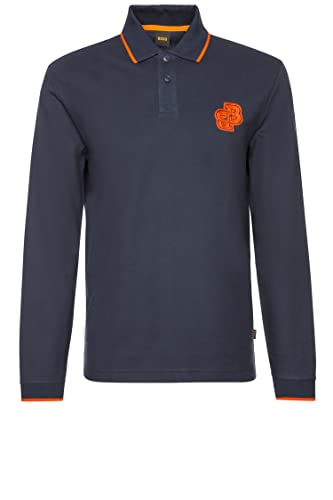 BOSS Pefelt Koszulka męska, Dark Blue404, XXL