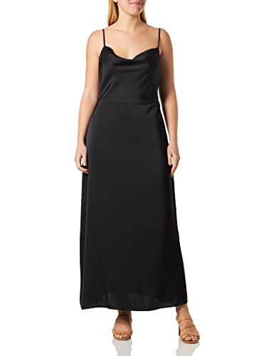 Vila Damska sukienka Viravenna Strap Ankle Dress-Noos, czarny, 38