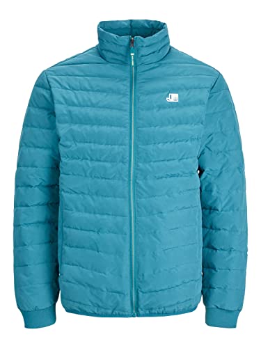 JACK & JONES Męska kurtka pikowana Jcologan Puffer Collar, Deep Teal, L