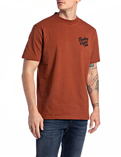 Replay T-shirt męski, 324 Rdza, XS