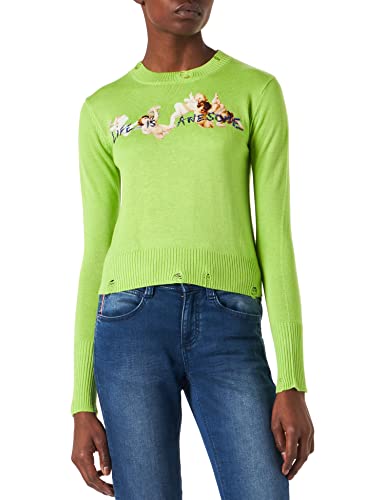 Desigual Bluza damska JERS_Julia, zielony, L