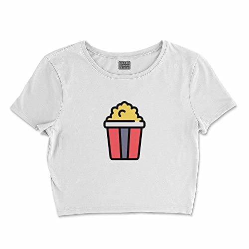 Bona Basics, Damski T-shirt basic, z nadrukiem cyfrowym, 100 bawełny, biały, swobodny, damski top, rozmiar: L, biały, L Krótki
