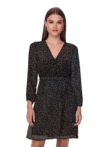 Bestseller A/S ONLCERA WVN NOOS krótka sukienka 3/4, czarny, M