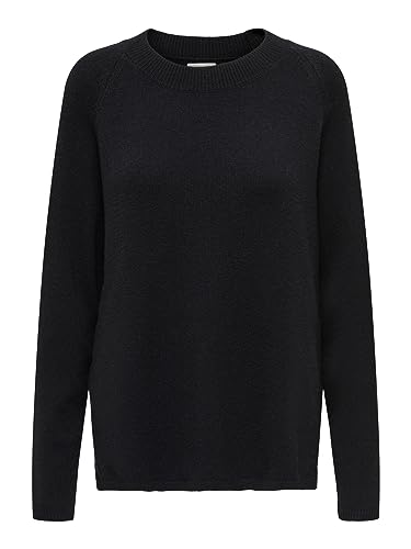 JdY Jdymarco L/S O-Neck Slit Pull KNT Noos sweter damski, czarny, S