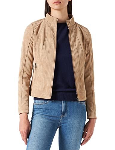 Desigual Damska kurtka Chaq_mar Faux Leather, brązowy, XS