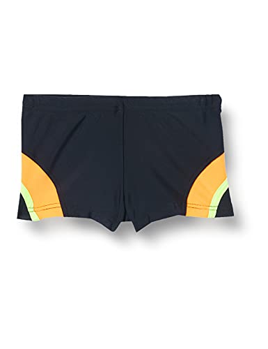 Haute Pression Szorty kąpielowe chłopięce, Noir/Oge/Vert, 12